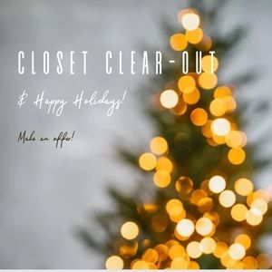 Christmas closet l clear out!